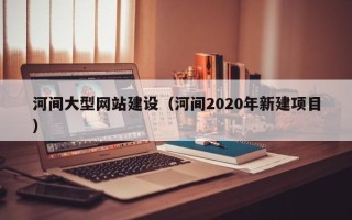 阳春河间大型网站建设（河间2020年新建项目）
